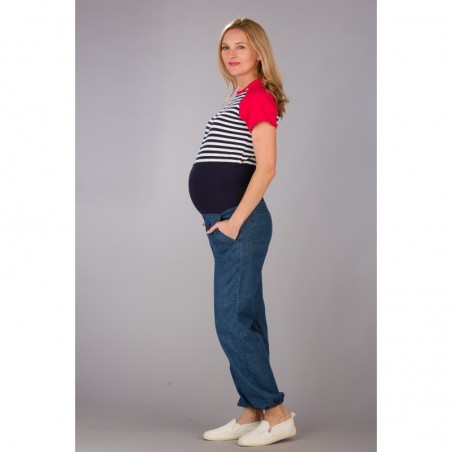 Skinny Jeans Blue Jeansy ciążowe