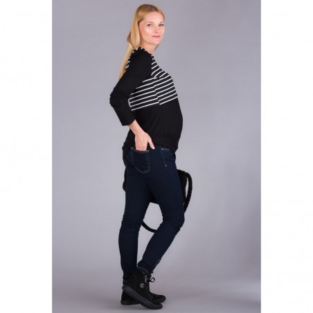 Paris Jeans Navy Jeansy ciążowe