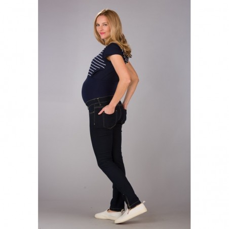 Paris Jeans Navy Jeansy ciążowe