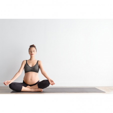 Stanik Body Silk Seamless Yoga - Charcoal Heather Biustonosze do karmienia