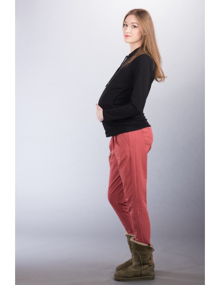 Gillian marsala Spodnie ciążowe